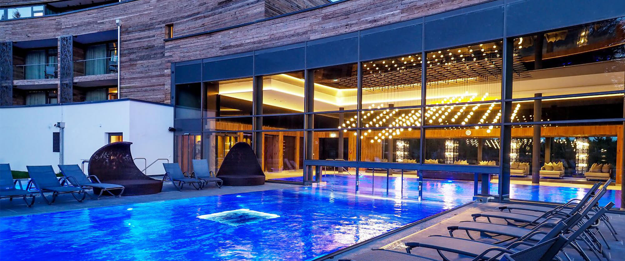 Hotel swimming pool Outdoor pool and indoor pool